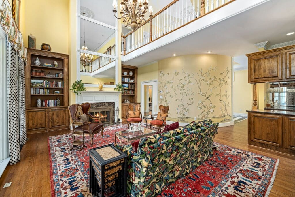 Persian rug modern living room