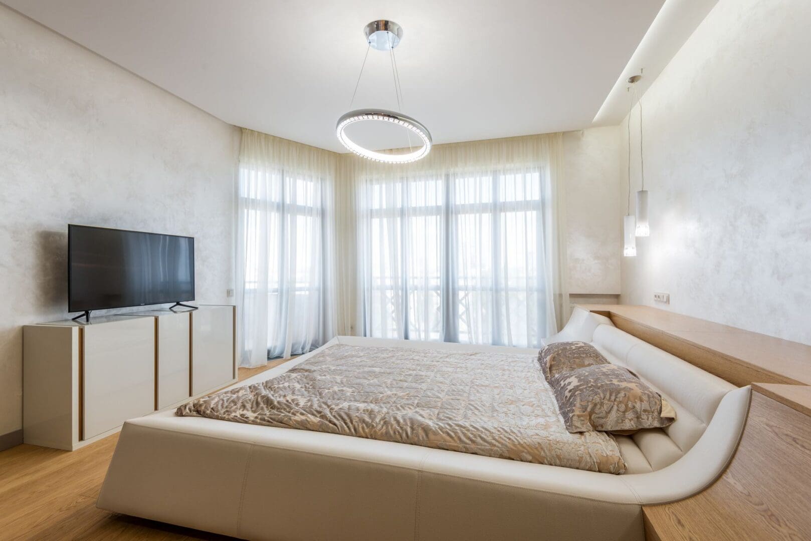 TV stand bedroom interior