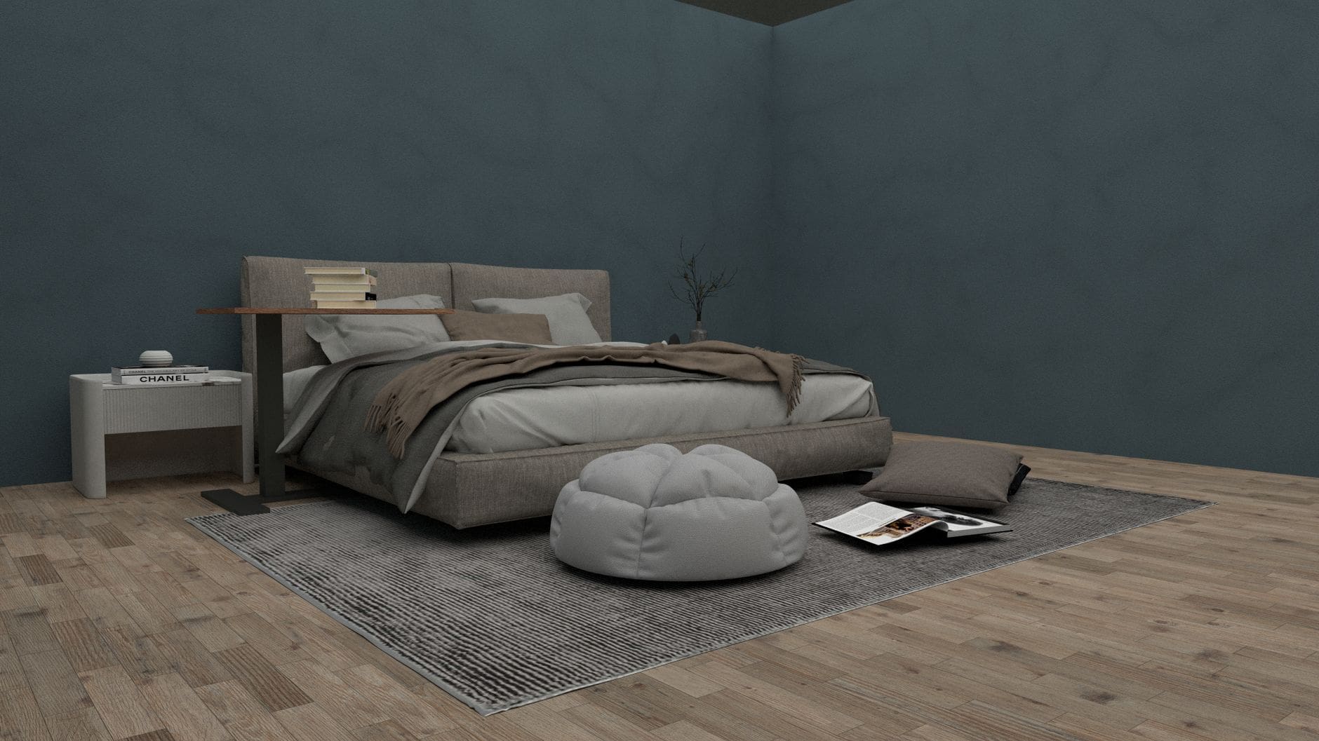 area rug bedroom bed