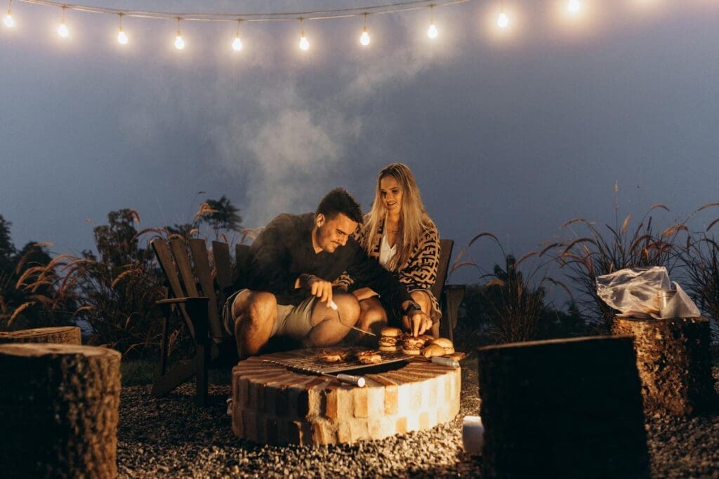 backyard fire pit patio