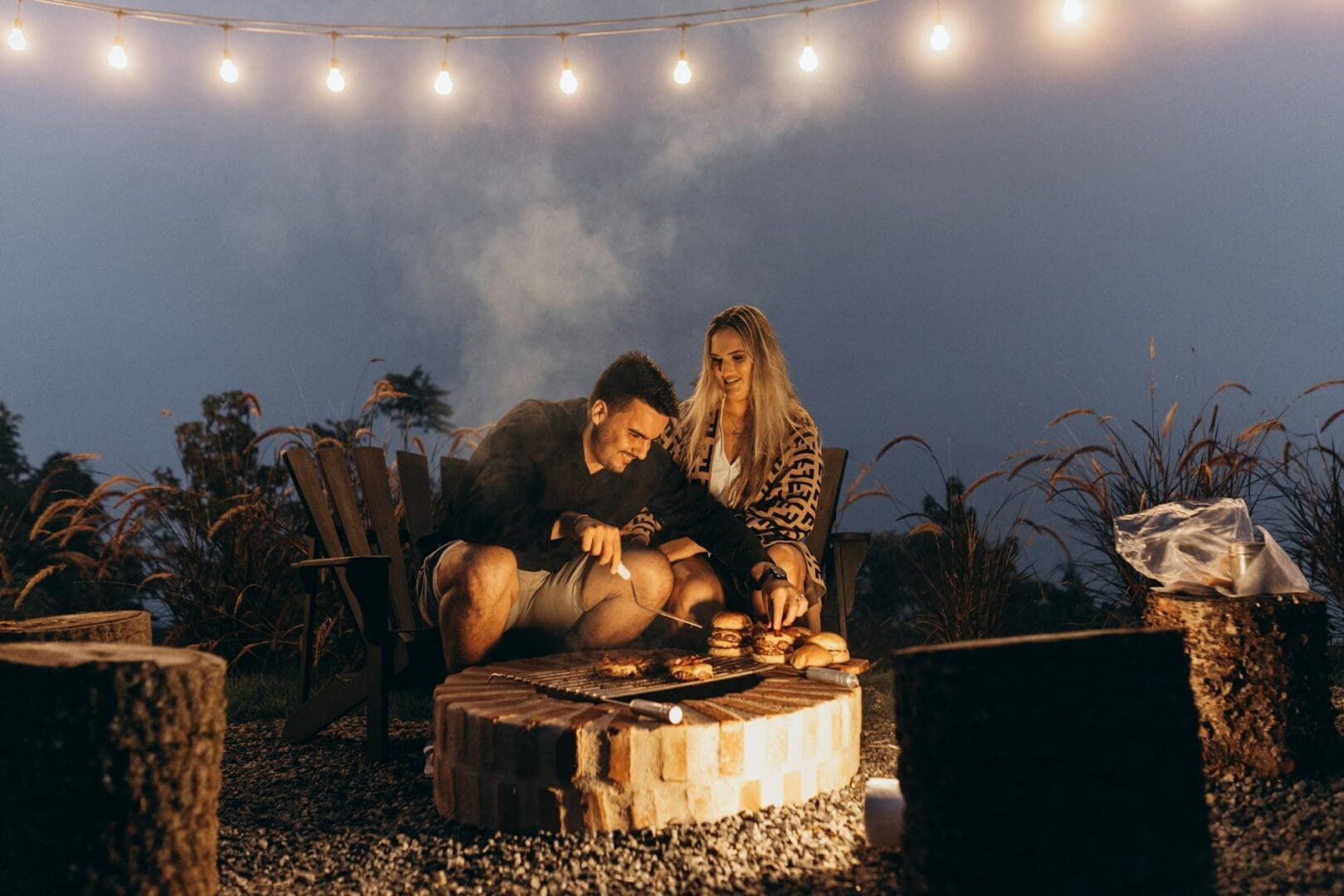 backyard fire pit patio