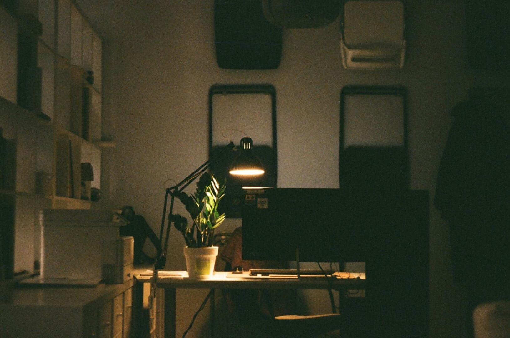 compact desk home office