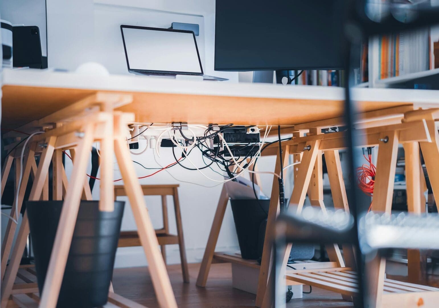 How to Manage Cables and Cords on a Desk