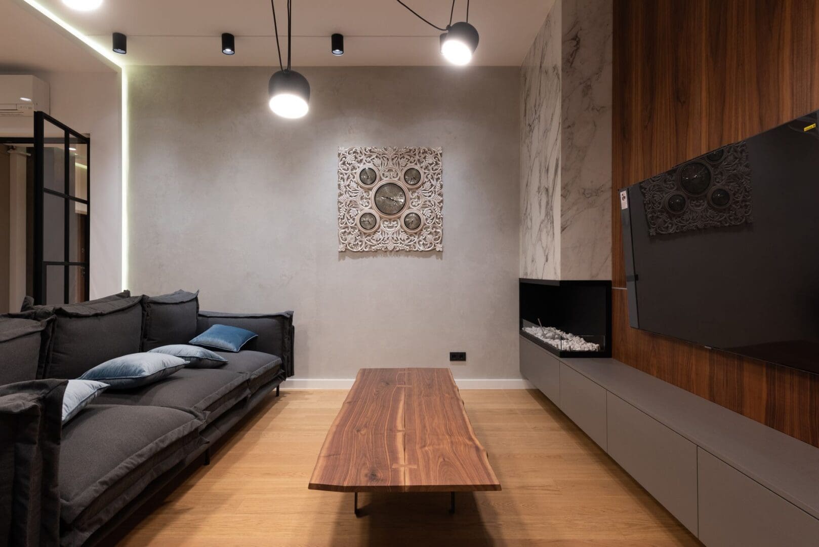 electric fireplace TV stand living room