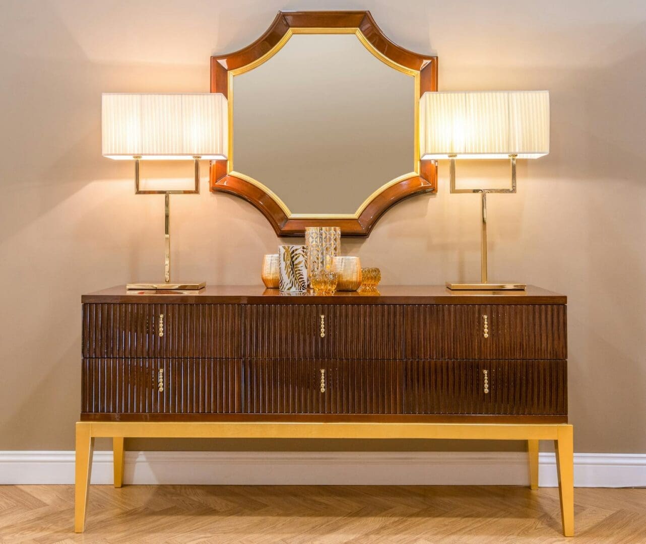 mid-century sideboard living room