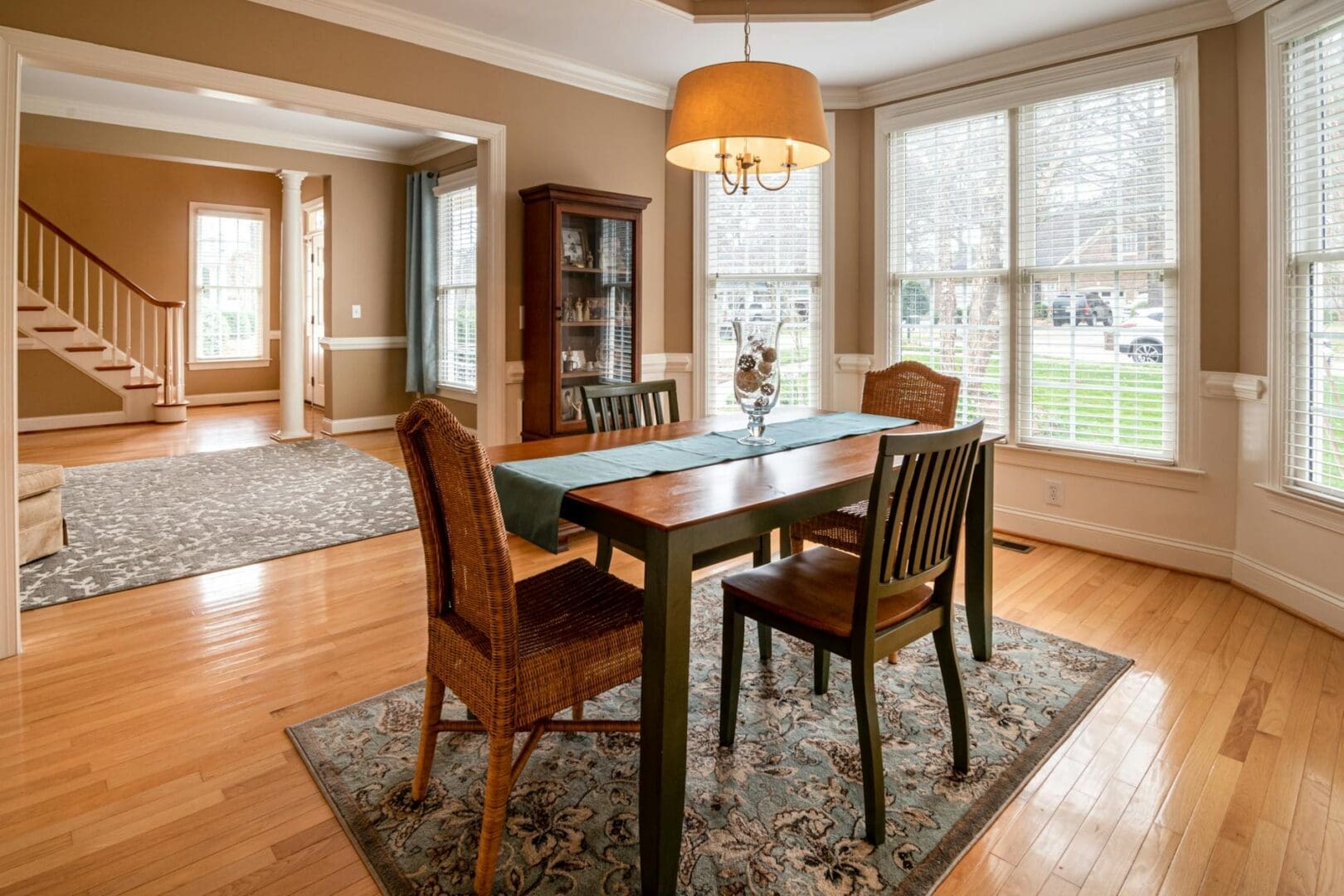 modern dining table room