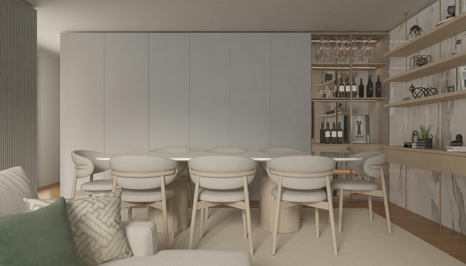 sideboard in dining room