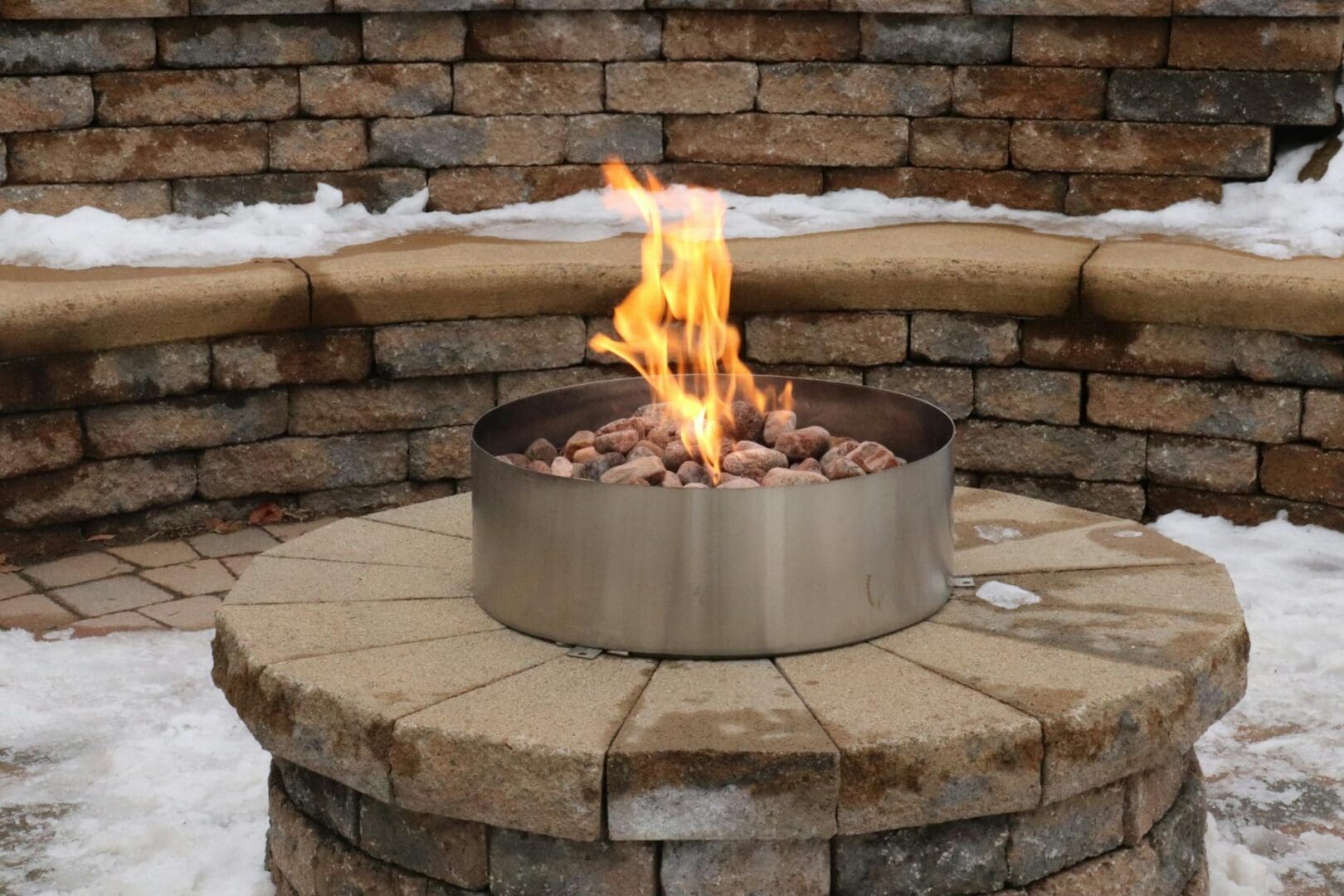 small patio fire pit