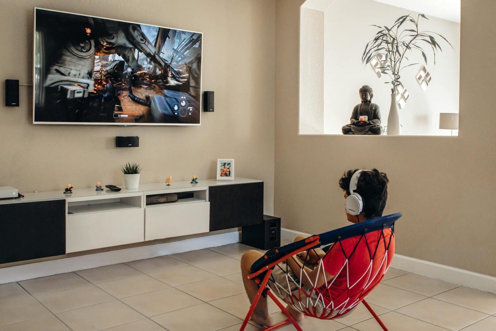 television console living room