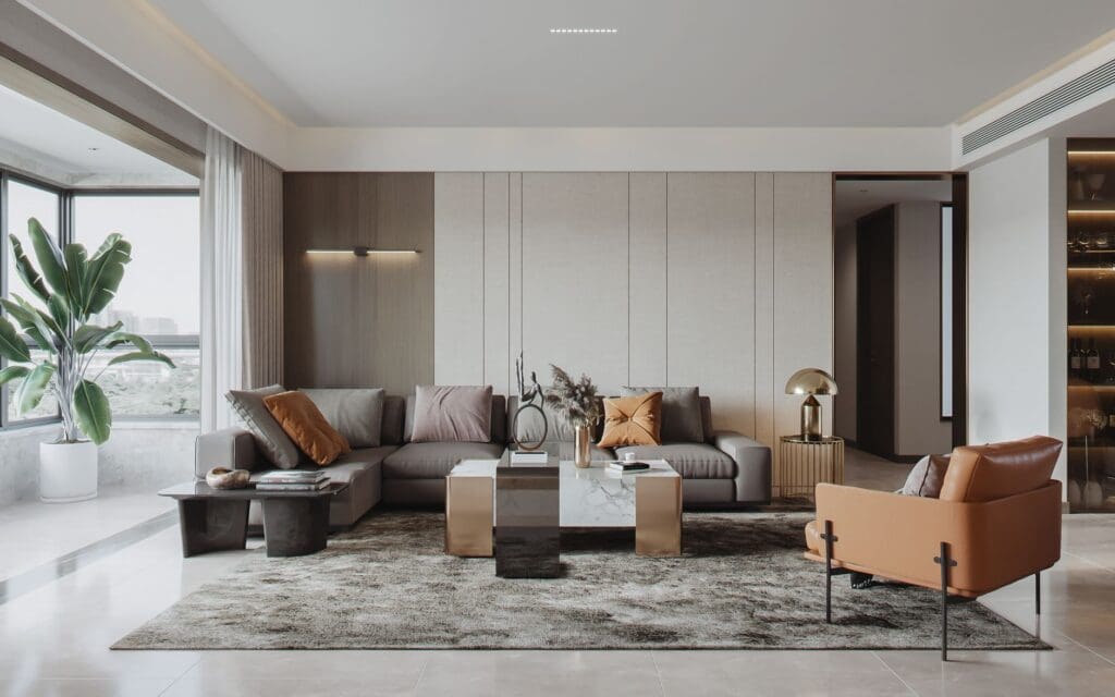 waterfall coffee table living room