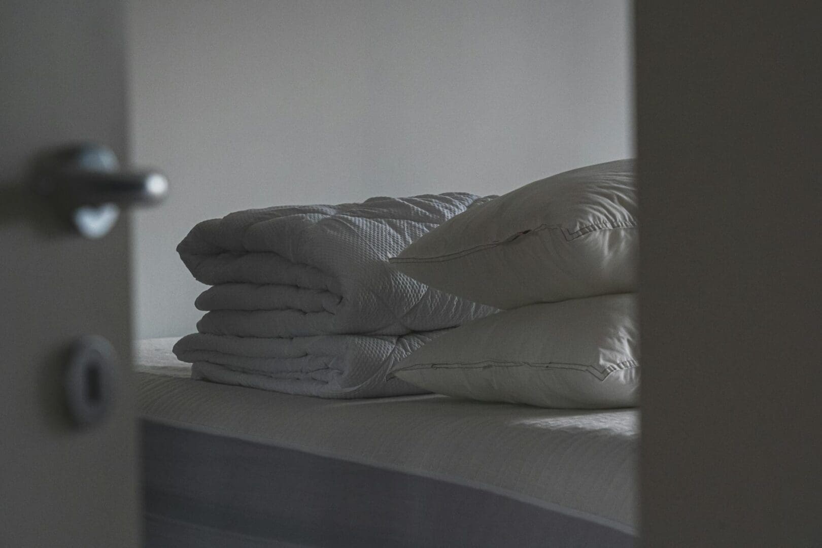 white duvet bedroom interior